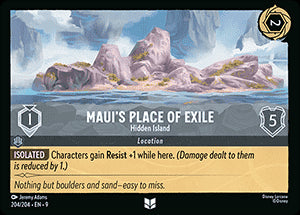 Mauis Insel im Exil - Verborgene Insel 9FAB-204 Uncommon Boosterfrisch Deutsch Foil