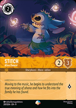 Stitch - Außerirdischer Tanzer (V.2) 9FAB-207 Epic Boosterfrisch Deutsch Foil