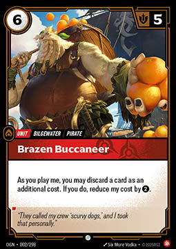 Brazen Buccaneer OGN-002 Common Boosterfrisch Englisch