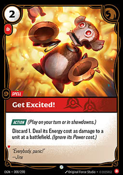 Get Excited! OGN-008 Common Near Mint Englisch