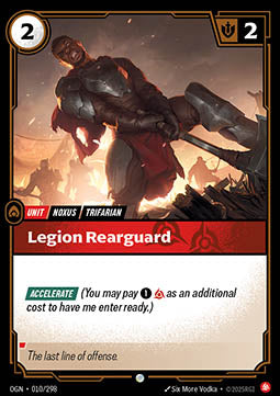 Legion Rearguard OGN-010 Common Near Mint Englisch