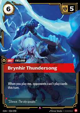 Brynhir Thundersong OGN-026 Rare Boosterfrisch Englisch Foil