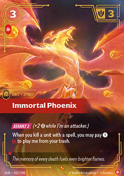 Immortal Phoenix OGN-037 Epic Near Mint Englisch Foil