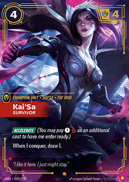 Kai'Sa, Survivor (V.1) OGN-039 Epic Near Mint Englisch Foil