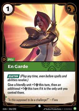 En Garde OGN-046 Common Boosterfrisch Englisch Foil