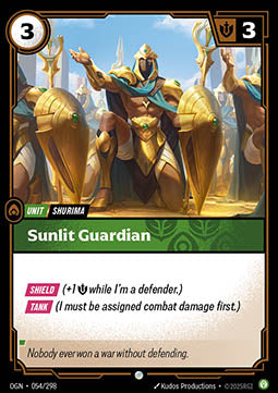 Sunlit Guardian OGN-054 Common Excellent Englisch