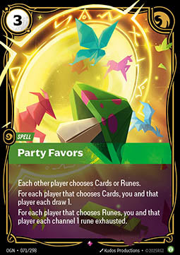 Party Favors OGN-071 Rare Boosterfrisch Englisch Foil