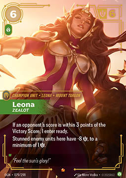 Leona, Zealot (V.1) OGN-079 Epic Near Mint Englisch Foil