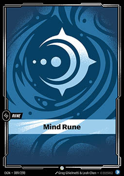 Mind Rune (V.1) OGN-089 Common Near Mint Englisch