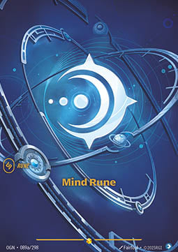 Mind Rune (V.2) OGN-089a Showcase Excellent Englisch Foil