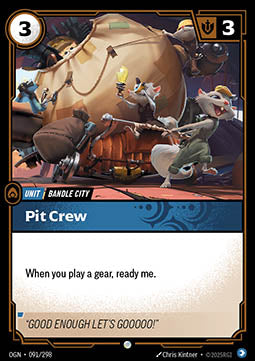 Pit Crew OGN-091 Common Near Mint Englisch Foil