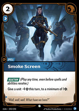 Smoke Screen OGN-093 Common Near Mint Englisch