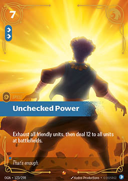 Unchecked Power OGN-123 Epic Excellent Englisch Foil