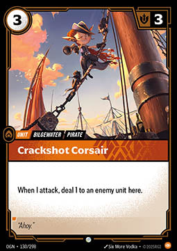 Crackshot Corsair OGN-130 Common Near Mint Englisch