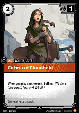Cithria of Cloudfield OGN-139 Uncommon Near Mint Englisch