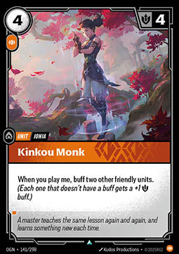 Kinkou Monk OGN-141 Uncommon Near Mint Englisch