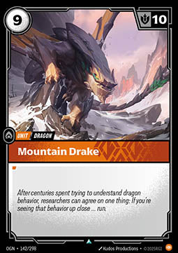 Mountain Drake OGN-142 Uncommon Near Mint Englisch