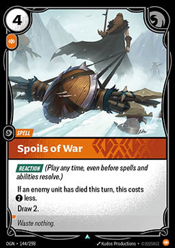 Spoils of War OGN-144 Uncommon Near Mint Englisch