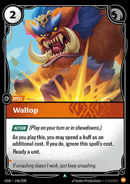 Wallop OGN-146 Uncommon Near Mint Englisch