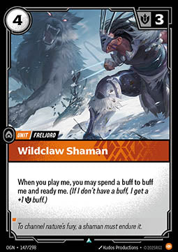 Wildclaw Shaman OGN-147 Uncommon Boosterfrisch Englisch