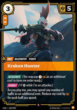 Kraken Hunter OGN-150 Rare Excellent Englisch Foil