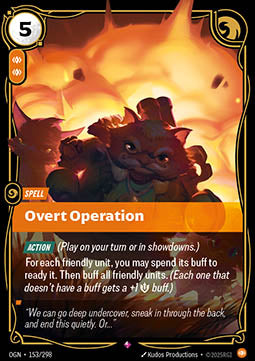 Overt Operation OGN-153 Rare Near Mint Englisch Foil