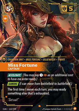 Miss Fortune, Captain (V.1) OGN-162 Epic Near Mint Englisch Foil