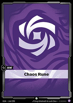Chaos Rune (V.1) OGN-166 Common Near Mint Englisch