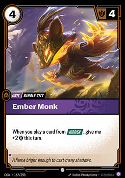 Ember Monk OGN-167 Common Boosterfrisch Englisch