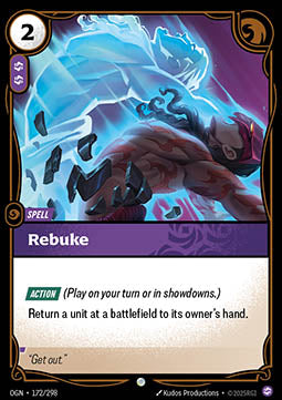 Rebuke OGN-172 Common Near Mint Englisch Foil