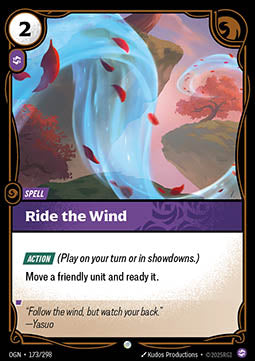 Ride the Wind OGN-173 Common Near Mint Englisch Foil