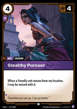 Stealthy Pursuer OGN-177 Common Near Mint Englisch Foil