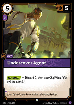 Undercover Agent OGN-178 Common Near Mint Englisch Foil