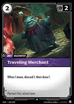 Traveling Merchant OGN-185 Uncommon Excellent Englisch Foil