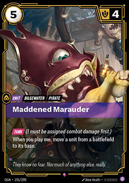 Maddened Marauder OGN-191 Rare Near Mint Englisch Foil