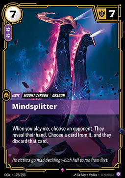 Mindsplitter OGN-192 Rare Near Mint Englisch Foil