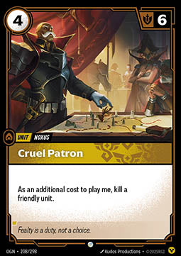 Cruel Patron OGN-208 Common Near Mint Englisch