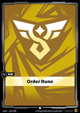 Order Rune (V.1) OGN-214 Common Near Mint Englisch