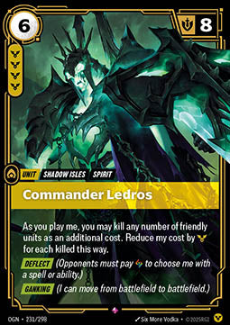 Commander Ledros OGN-231 Rare Near Mint Englisch Foil