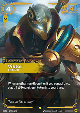 Viktor, Leader (V.2) OGN-246a Showcase Near Mint Englisch Foil