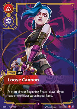 Jinx, Loose Cannon OGN-251 Rare Boosterfrisch Englisch Foil