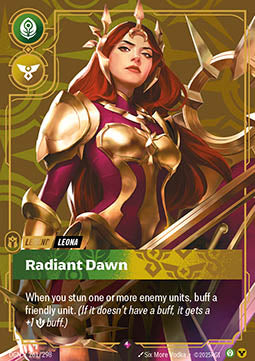 Leona, Radiant Dawn OGN-261 Rare Boosterfrisch Englisch Foil