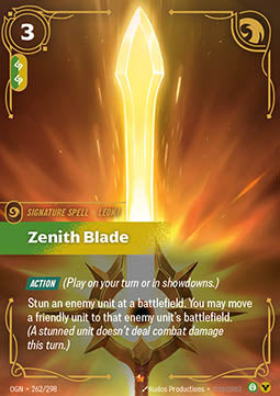 Zenith Blade OGN-262 Epic Near Mint Englisch Foil