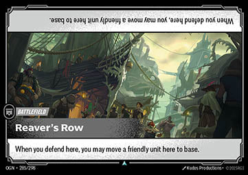 Reaver's Row OGN-285 Uncommon Boosterfrisch Englisch