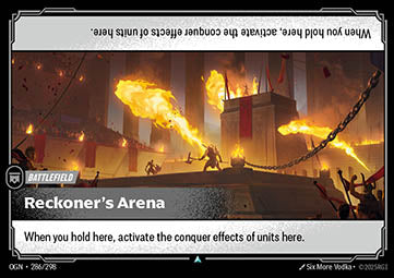 Reckoner's Arena OGN-286 Uncommon Boosterfrisch Englisch