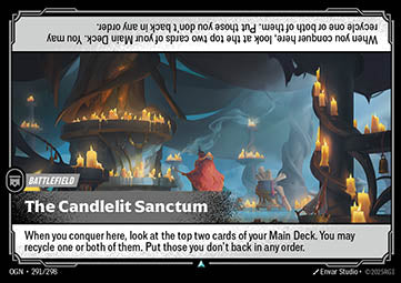 The Candlelit Sanctum OGN-291 Uncommon Boosterfrisch Englisch