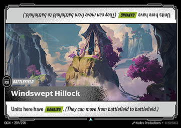 Windswept Hillock OGN-297 Uncommon Boosterfrisch Englisch