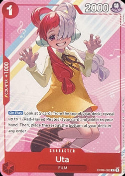 Uta (OP09-002) (V.3) UP Rare Near Mint Englisch