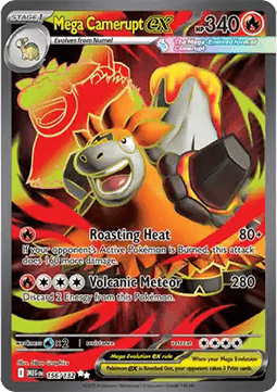 Mega Camerupt ex MEG-156 Ultra Rare Excellent Deutsch
