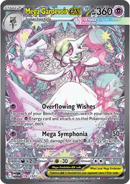 Mega Guardevoir ex MEG-178 Special Illustration Rare Near Mint Deutsch